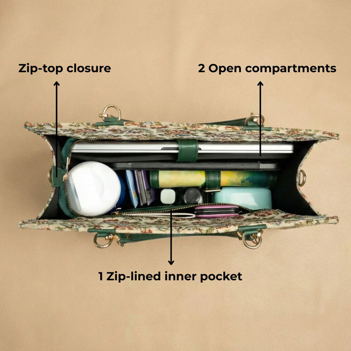 Ranibagh Jacquard Everyday Tote Bag