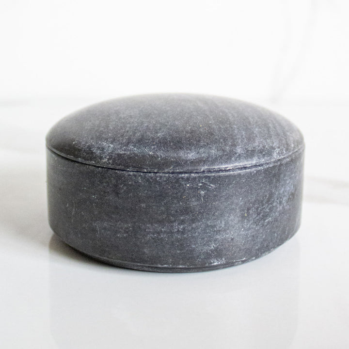 Indian Marble Black Trinket Box