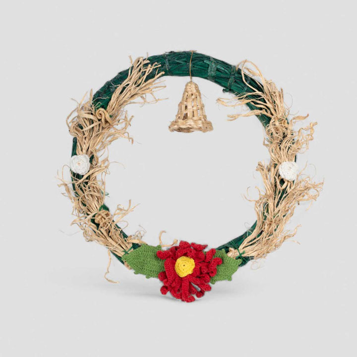 Lightweight Handmade Bamboo Jolly Bell Wreath
