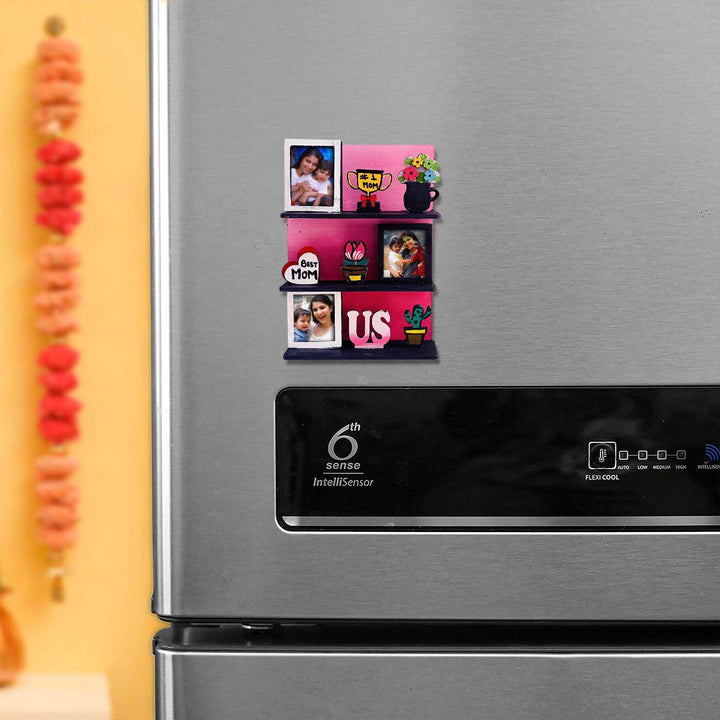 Photo Personalized Handmade Best Mom MDF Wood Fridge Magnet With Stand