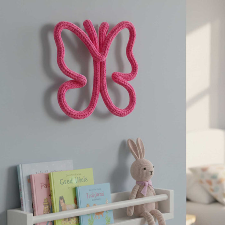 Handmade Knitted Wire Butterfly Hanging For Kids Room Decoration