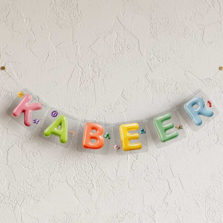 Personalized Acrylic Pastel Colour Ceramic Look Bunting