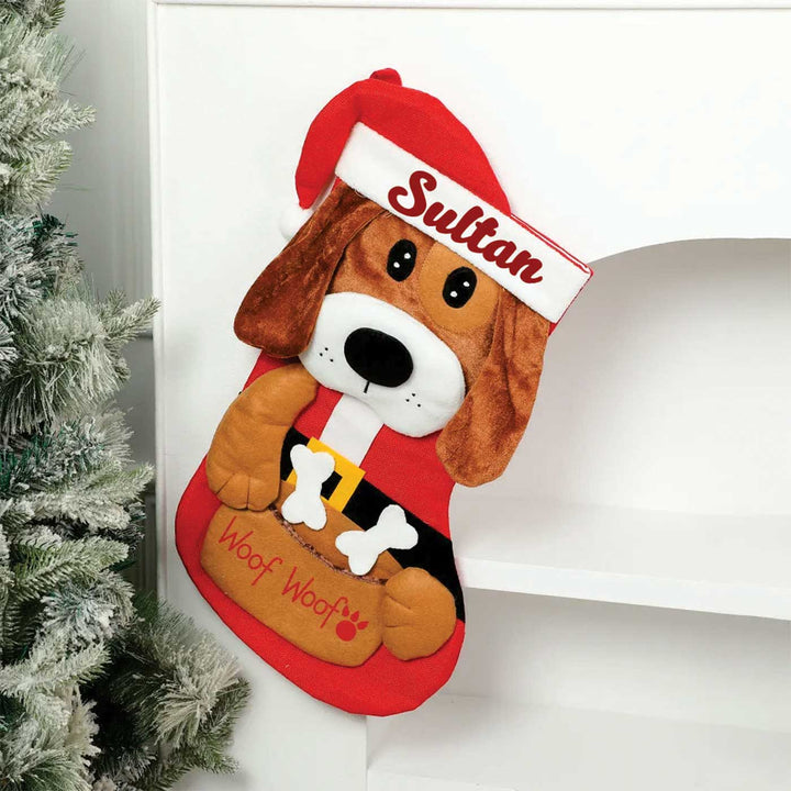 Personalized Pet Felt & Velvet Stockings For Christmas Decoration