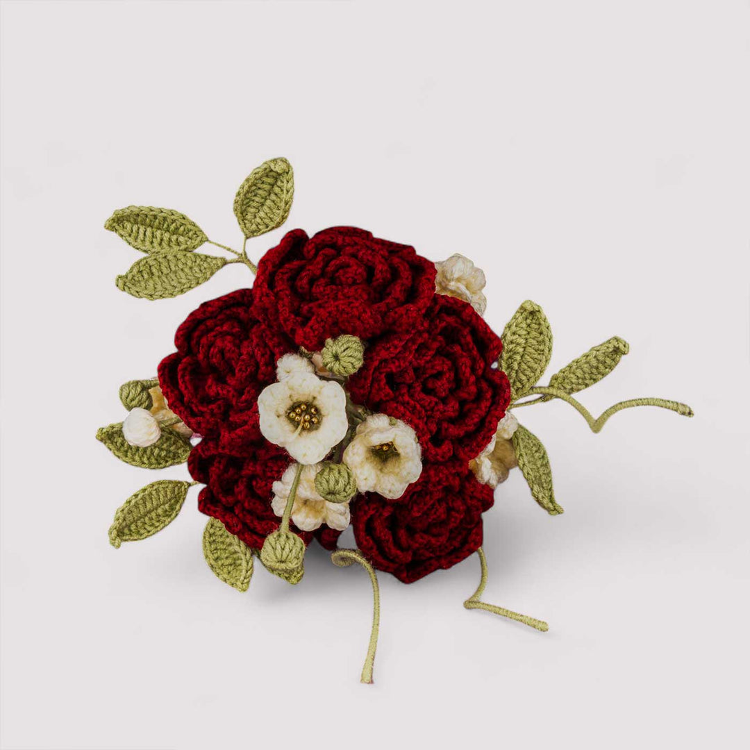 Handmade Crochet Victoria's Day Bridal Bouquet | Includes Photo & Greeting Card