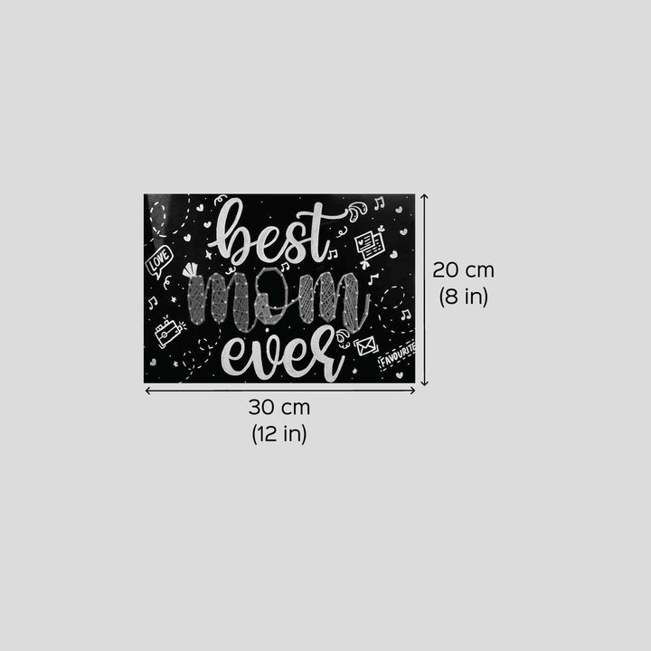 Handmade String Art Best Mom Ever Wooden Decorative Plaque