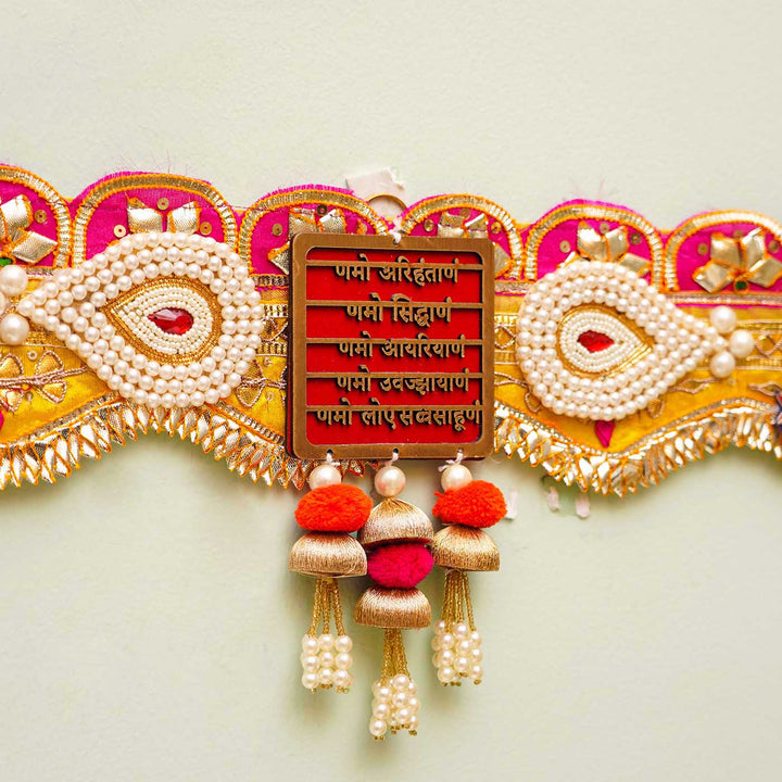 Handmade Festive Navkar Mantra Toran