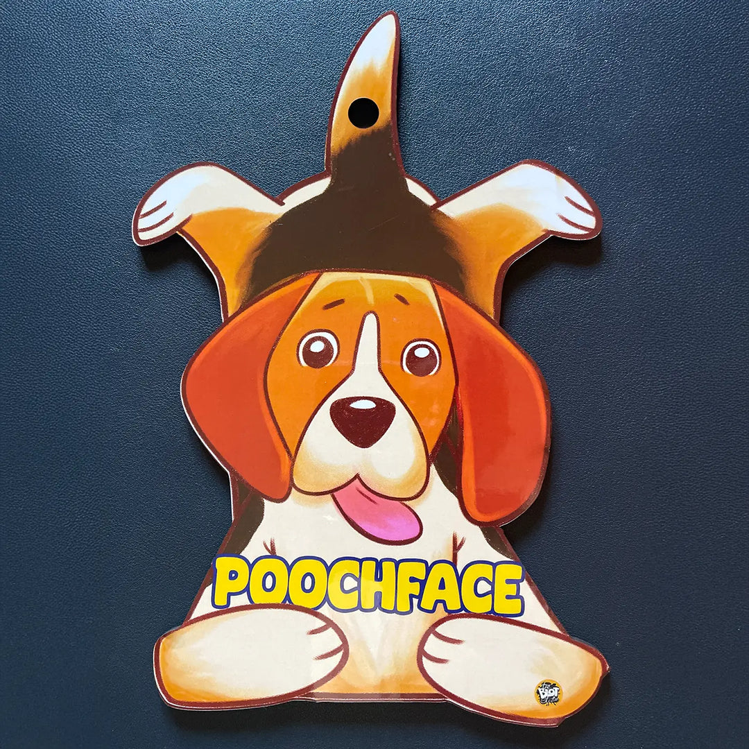 Printed Beagle Theme "Poochface" MDF Wood Wall Decor