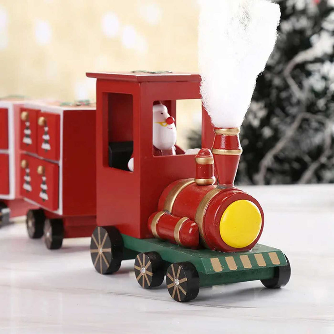 Handmade Wooden Evergreen Adventure Express Advent Calendar
