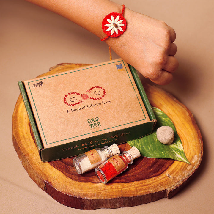Plantable Beejbandhan Rakhi With Papaya & Cucumber Seeds For Brother