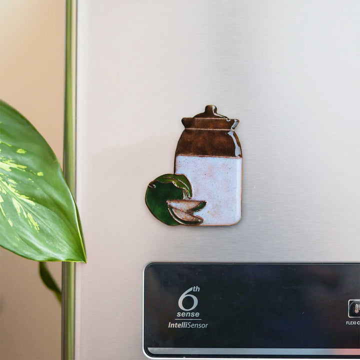 Handmade Acchar(Pickle) Copper Enamel Fridge Magnet