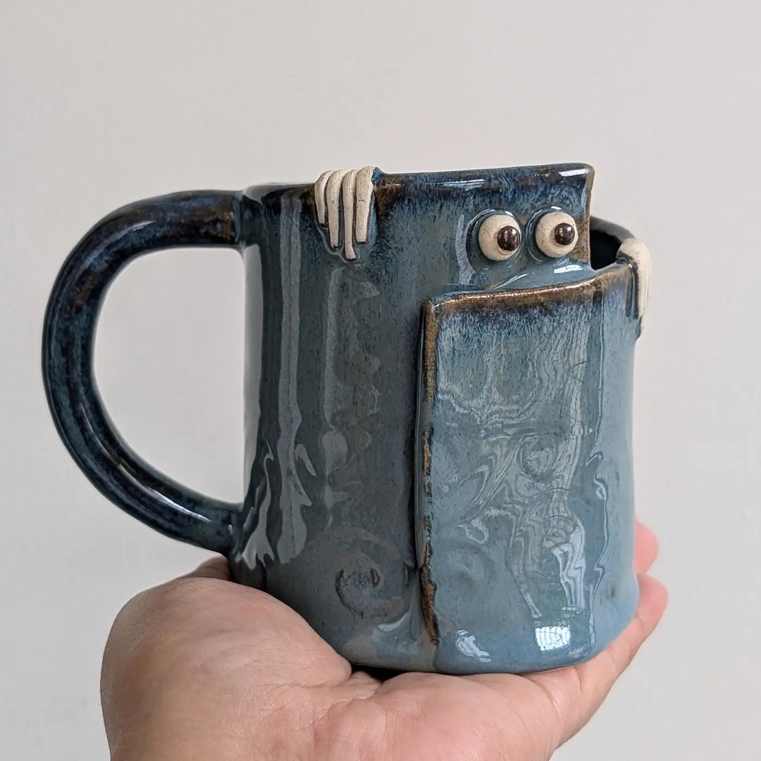 Handmade Peek-a-Boo Ceramic Mug | 250ml