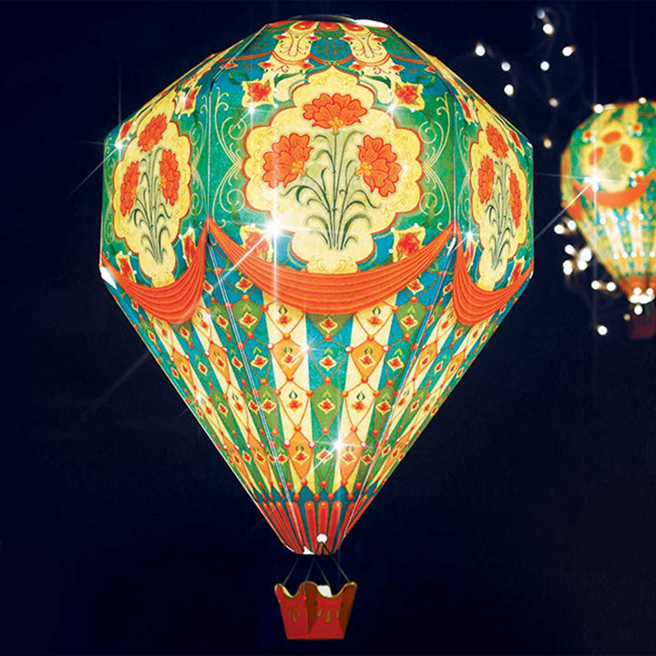 Handmade Printed Big Blue Hot Air Balloon Design DIY Lampshade