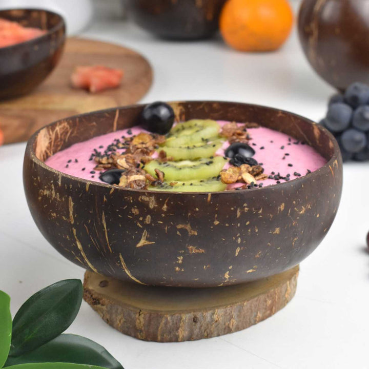 Personalized Eco-Friendly Handmade Jumbo Coconut Shell Bowl | Set of 2