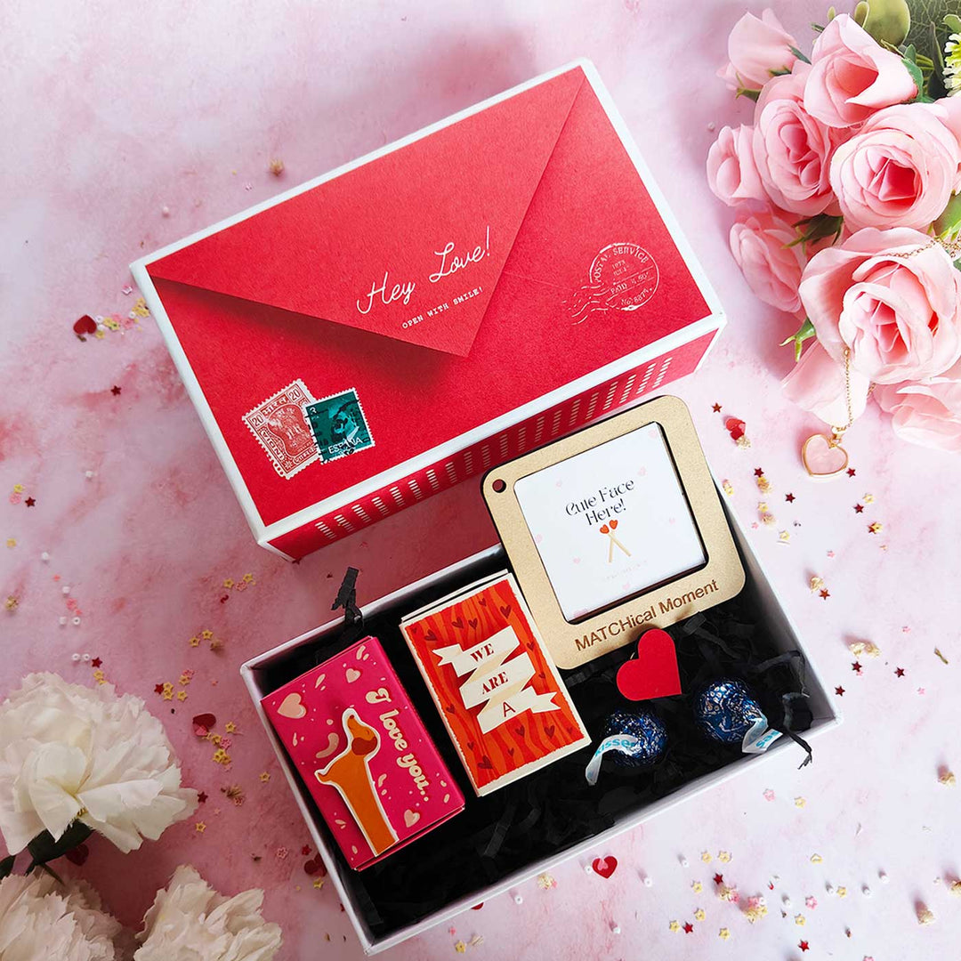 7 Pc | Photo Personalized All Things Cute Valentine Surprise Gift Hamper | Valentine’s Gifting