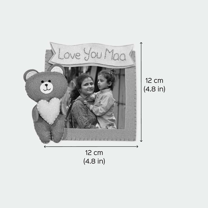 Photo Personalized Handmade Teddy Theme Felt Fridge Magnet