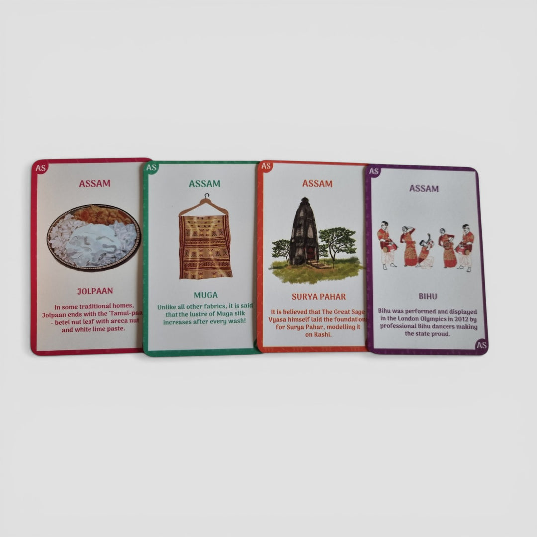 Bharata Vilas Mini Card Game for Kids | Learn Indian States & Culture | 8+ Years