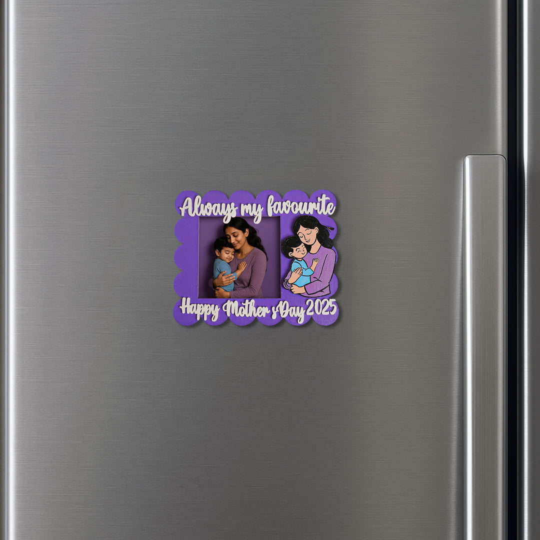 Photo Personalized Polaroid Theme MDF Wood Fridge Magnet For Mothers