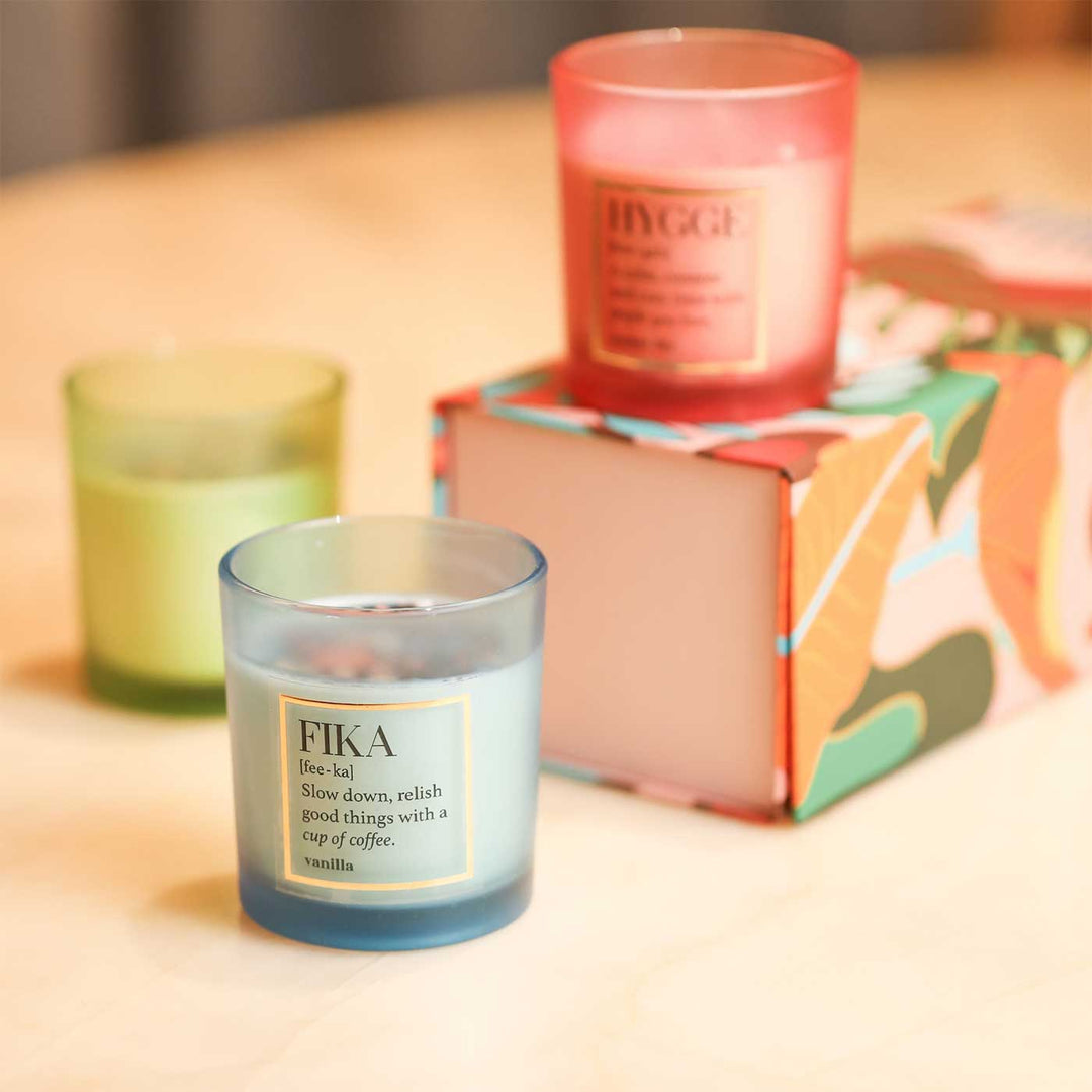 Handmade Calming Wax Scented Candle | Set Of 3