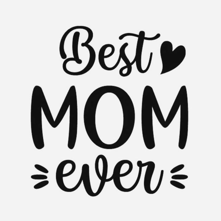 Personalized Engraved Best Mom Ever Theme Wine Glass | 435 ml
