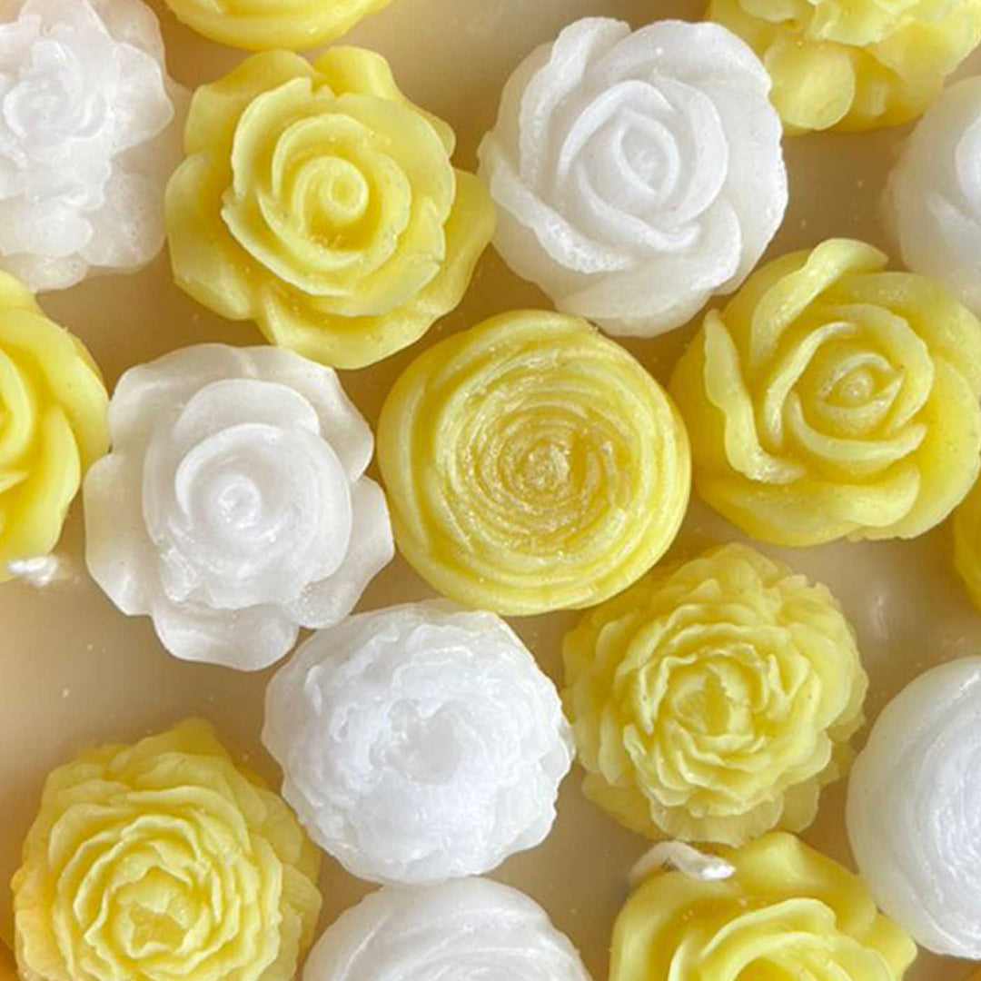 6.5 Inch | Handmade Decorative Floral Soy Wax Scented Urli Diya