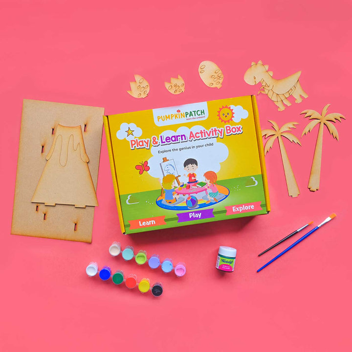 Handmade Dinosaur Adventure Craft DIY Kit | Set of 14