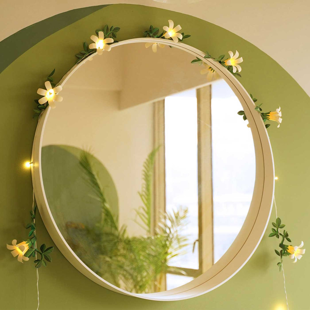 Handmade White Flower Design Fairy Light