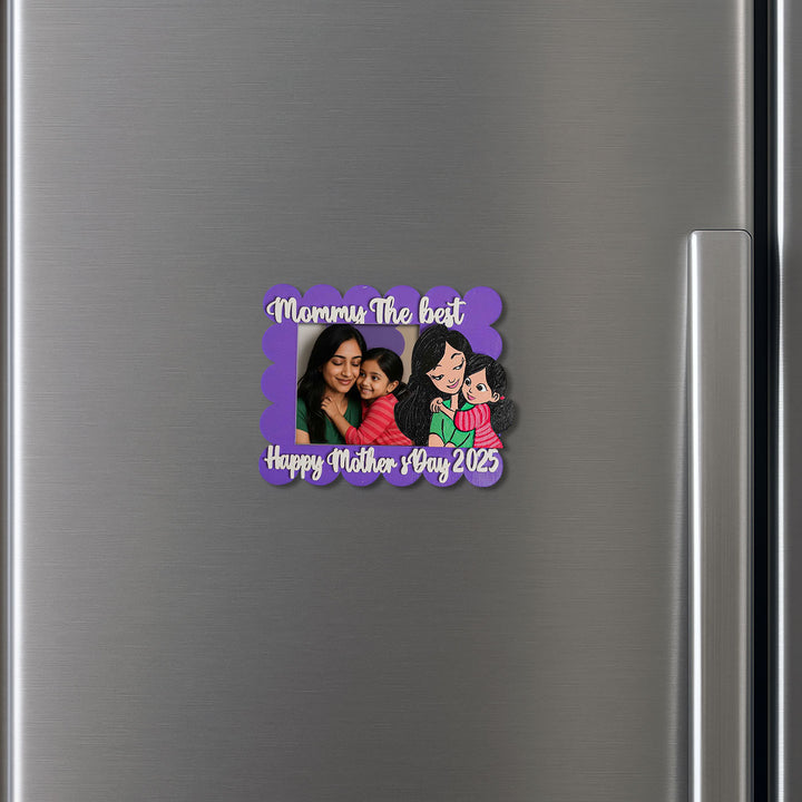 Photo Personalized Polaroid Theme MDF Wood Fridge Magnet For Mothers