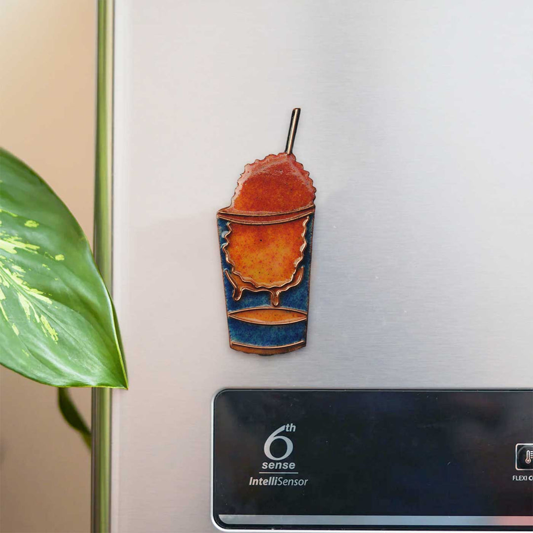 Handmade Gola Copper Enamel Fridge Magnet