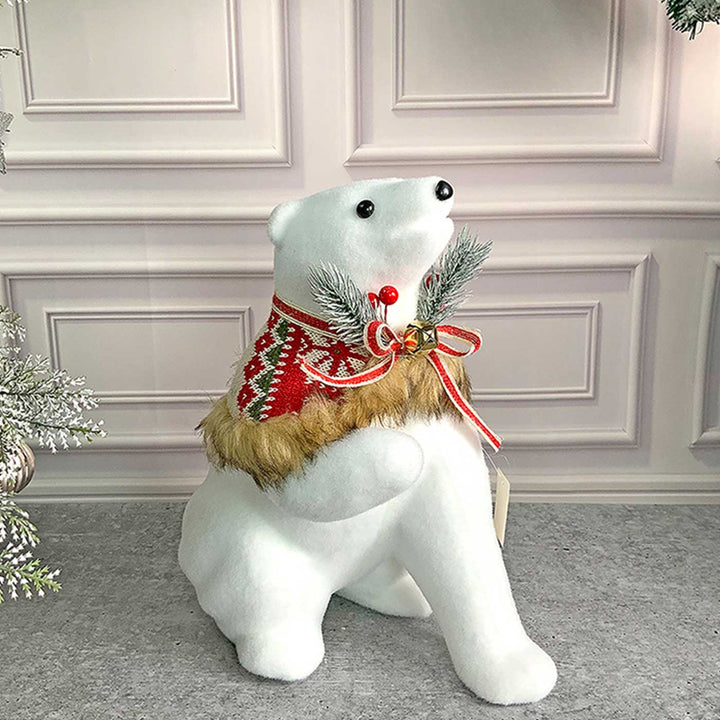 Big Snow Polar Bear Decor For Christmas Table Decoration