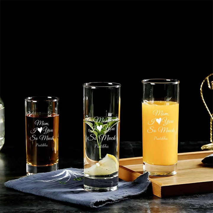 Personalized Engraved Shot Glass For Mothers | Set of 2 | 65 ml