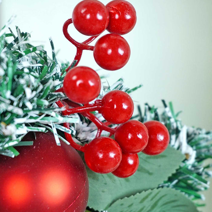 Frosty Bow Snowman Wreath For Christmas Wall Decoration