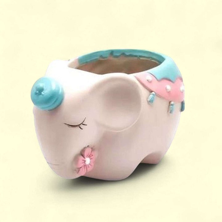 Paint Your Own Elephant Theme Ceramic Planter DIY Kit