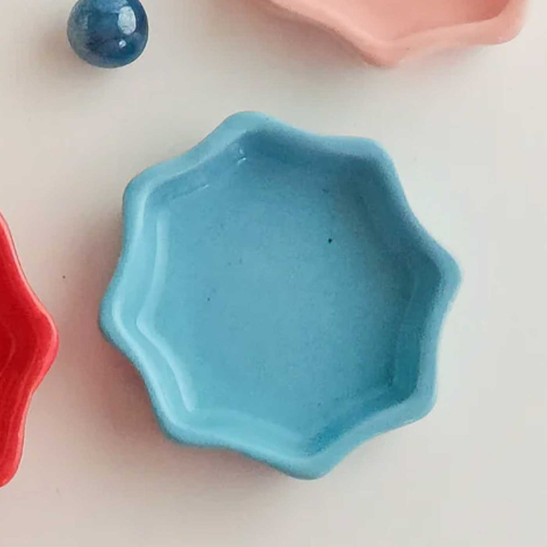 Handmade Star Shaped Ceramic Dhoop Base Stand