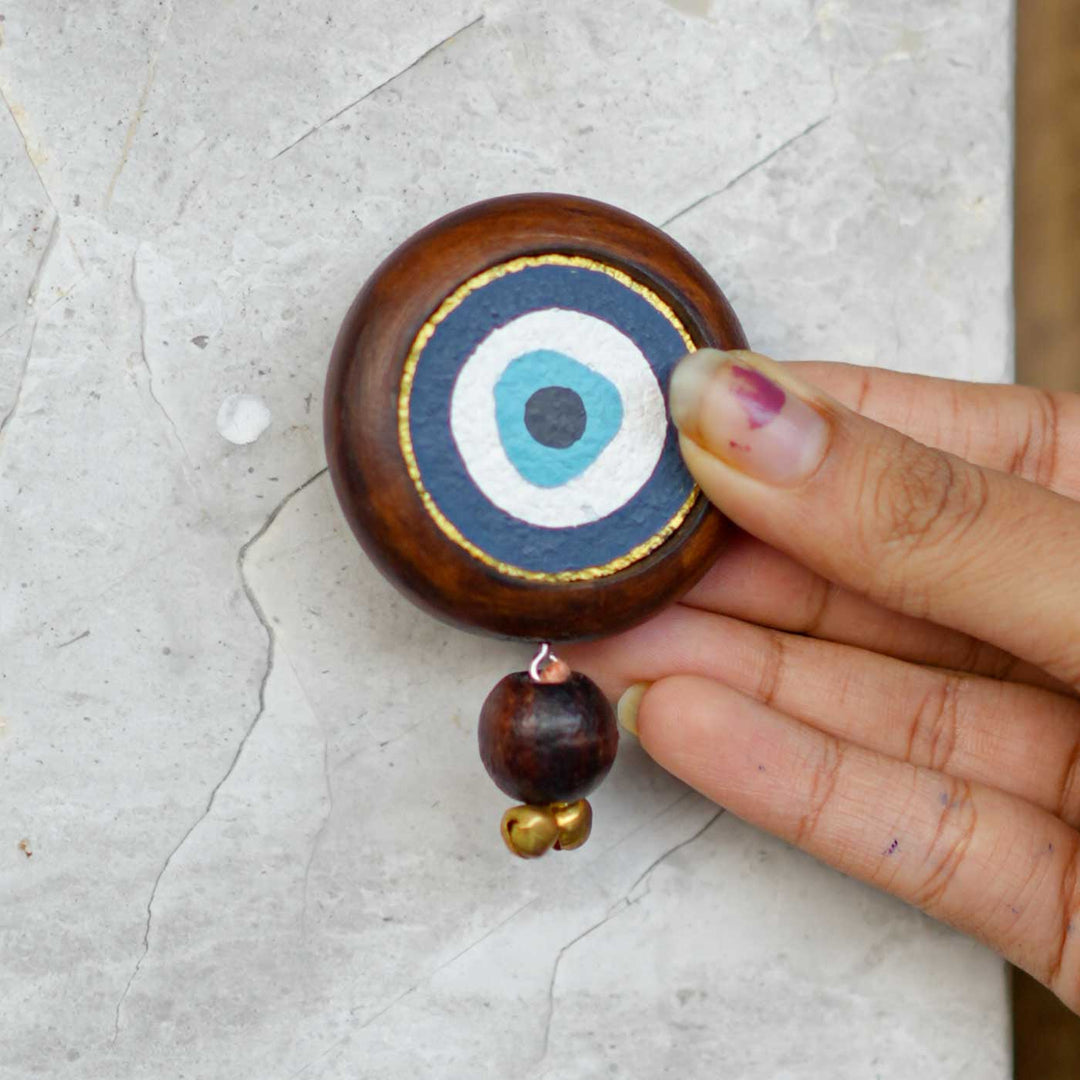 Handmade Prakriti Raksha Gift Hamper | Includes Mango Wooden Planter, Seed Crackers, Seed Jars, Cocopeat, Evil Eye Door Hanging, Cracker Instruction Card, Seed Card And Outer Box
