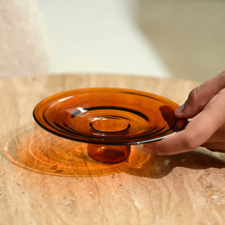 Minimal Design Glass Incense And Sage Holder