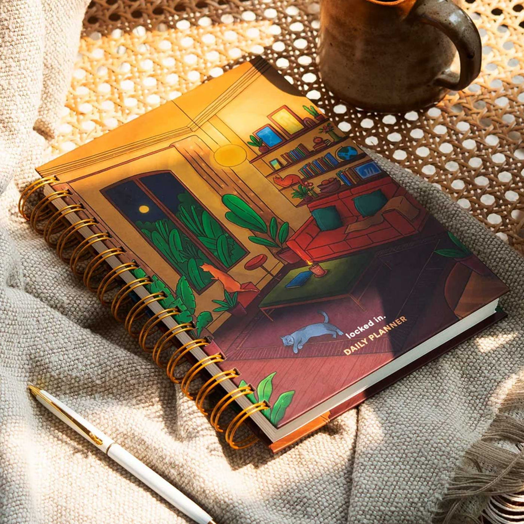Cozy Room Daily Planner | A5 Size | 230 Pages