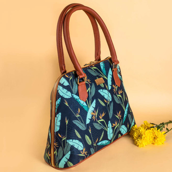 Birds of Paradise Vegan Leather Handbag