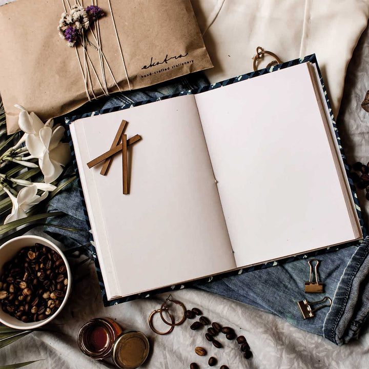 Green Leafy Floral A5 Journal