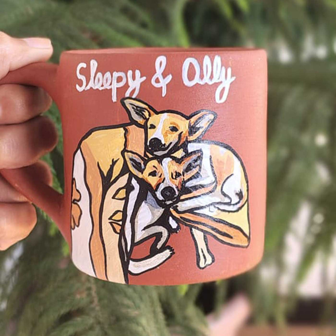 Photo Personalized Hand-Painted Terracotta Mug
