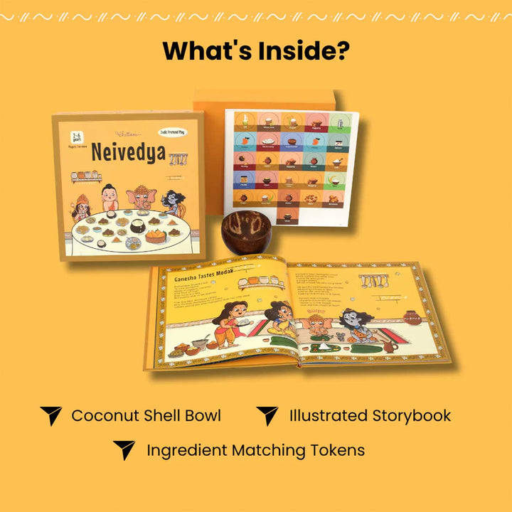 Neivedya | Indic Pretend Play Kit for Kids | Culture & Learning | 2–6 Years