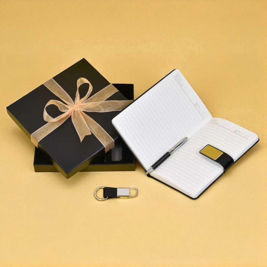 3 Piece Premium Dairy Set Rakhi Gift | Includes Dairy , Pen, Key holder