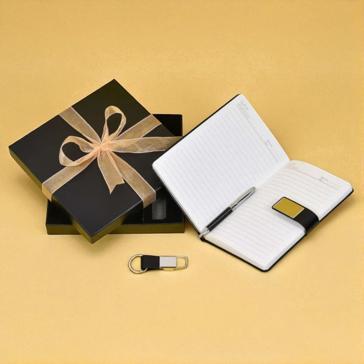 3 Piece Premium Dairy Set Rakhi Gift | Includes Dairy , Pen, Key holder