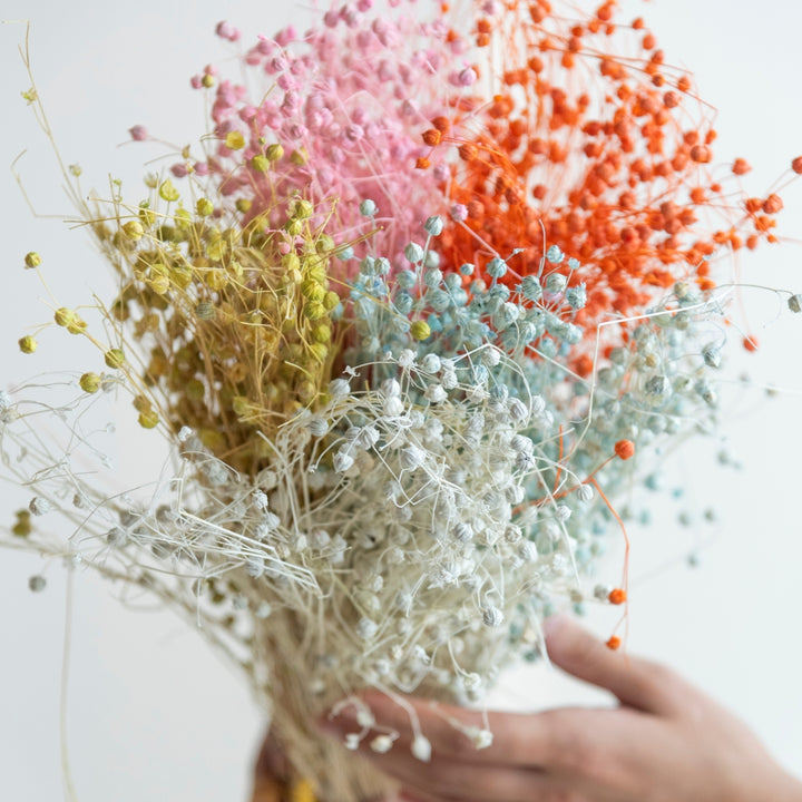 Handmade Colourful Lino Grass Dried Flower Bunch
