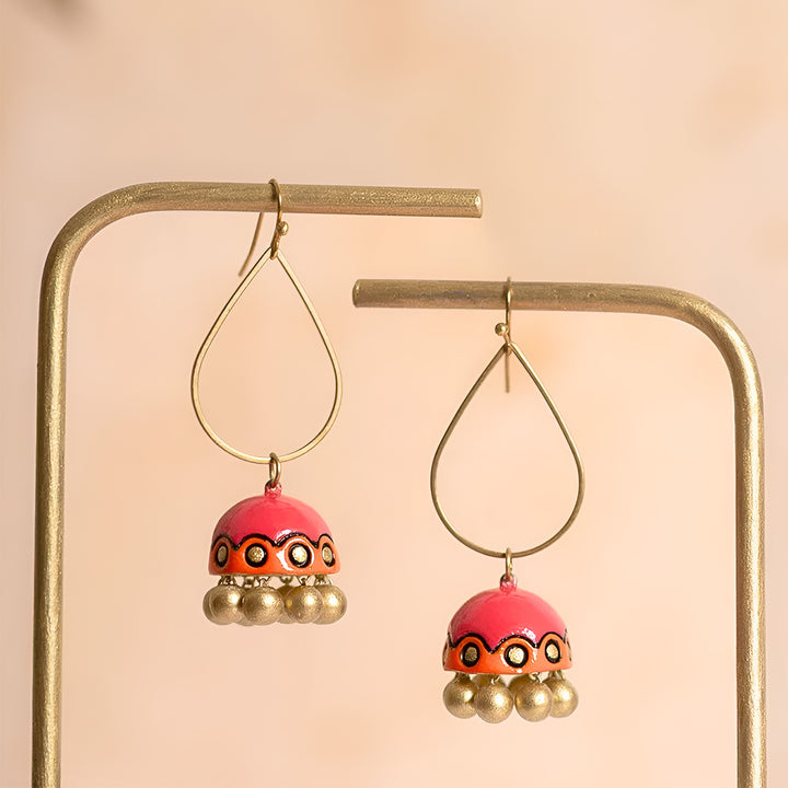 Handmade Pop Terracotta Earrings