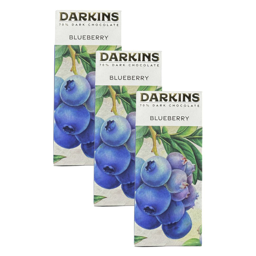 70% Dark | Vegan & Gluten Free Chocolate with Blueberries