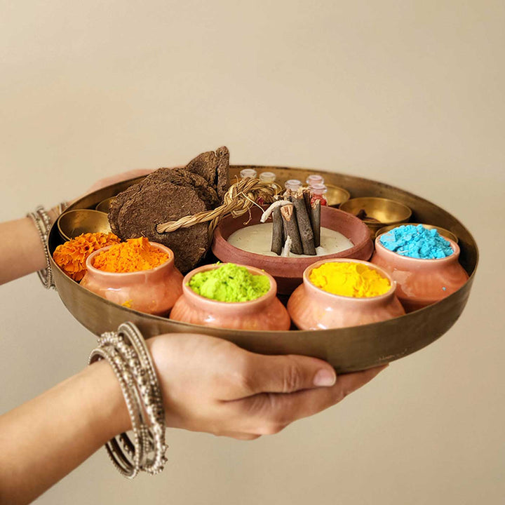 22 Pc | Organic Premium Holika Dahan Pooja Box