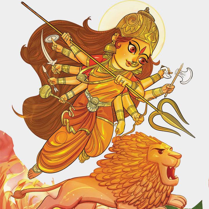 Durga | The Powerhouse Mythology Puzzle | 54 Pieces