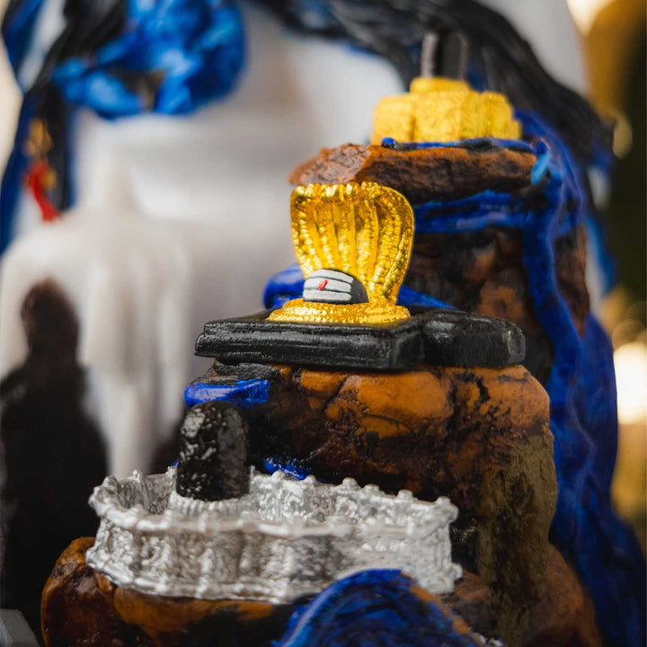 Handcrafted Mahadev 12 Jyotirlinga Devotional Miniature Table Lamp For Home Mandir Decor