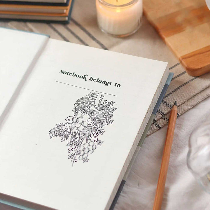 Handmade Sapphire Lines Ruled Journal | 100  Pages