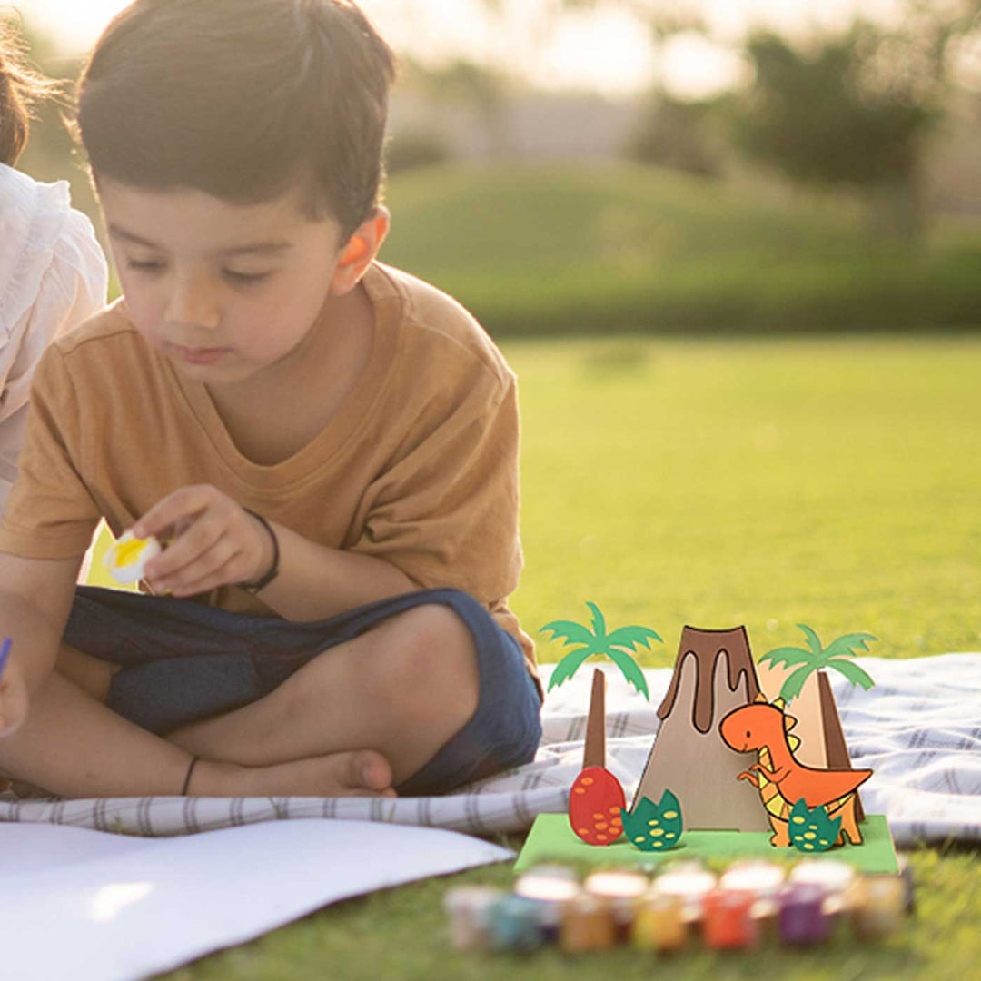 Handmade Dinosaur Adventure Craft DIY Kit | Set of 14
